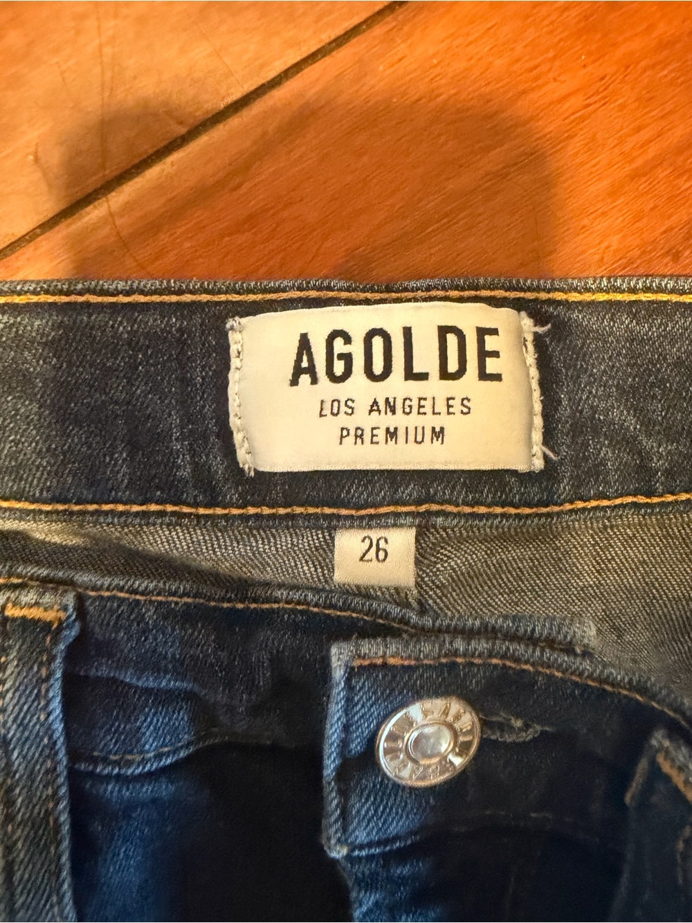 Agolde Indigo Slim High-Rise Skinny Jeans - Picture 7 of 10